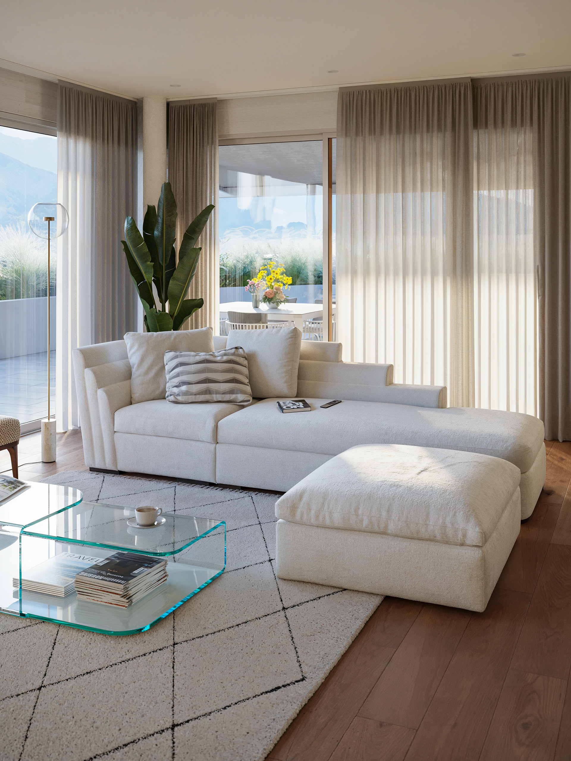 Penthouse in Lugano - living