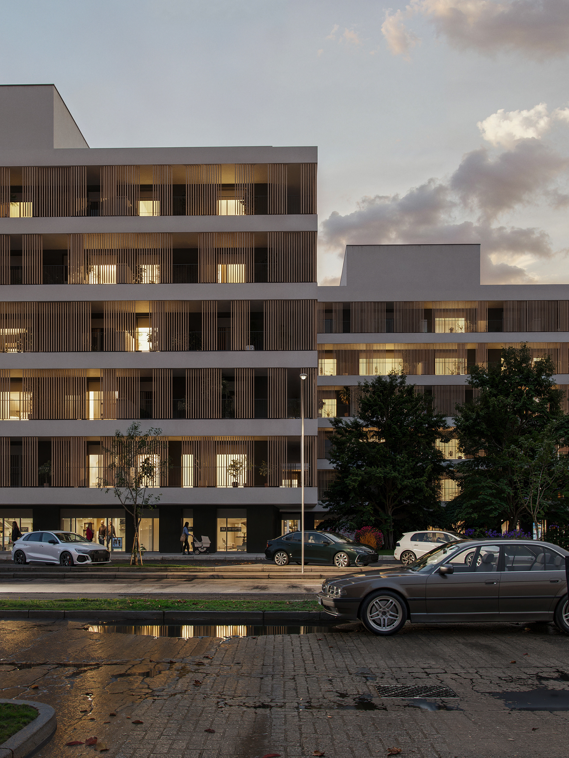 Twin Residential Buildings in Bologna