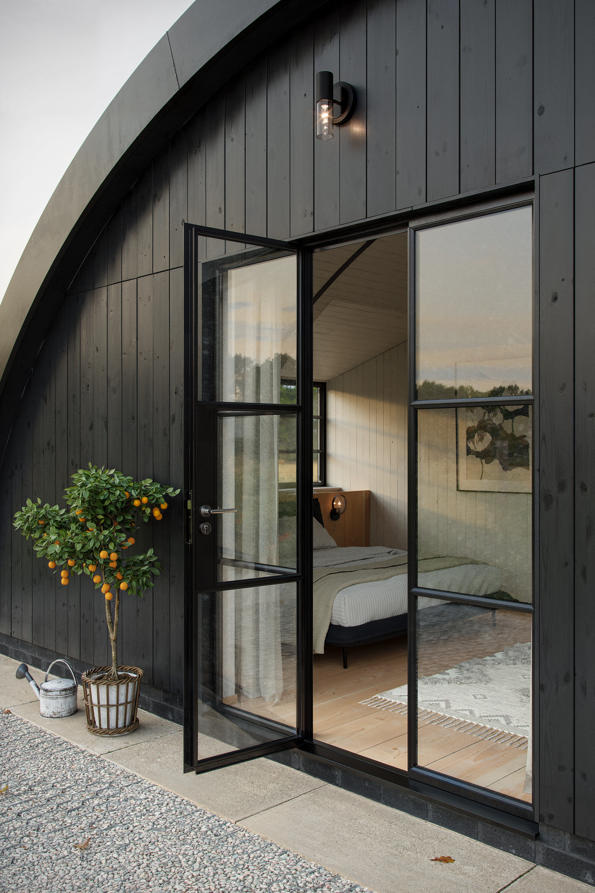 Nissen hut conversion - Bedroom and En-suite — view 4