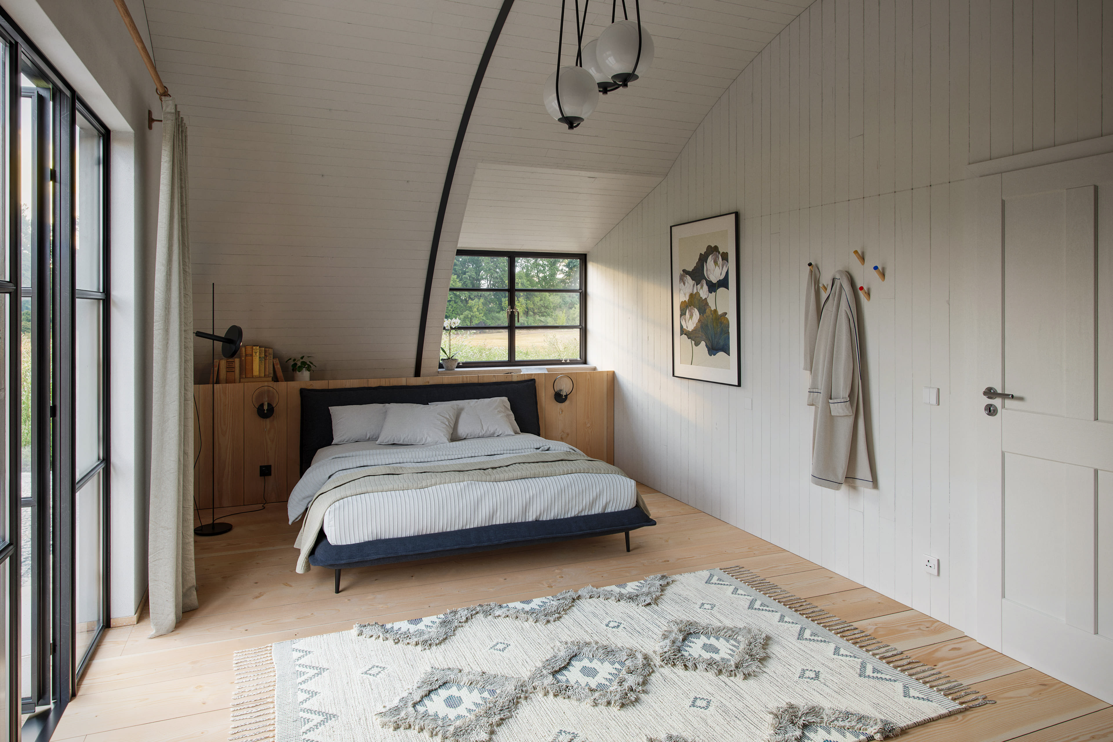 Nissen hut conversion - Bedroom and En-suite — view 6