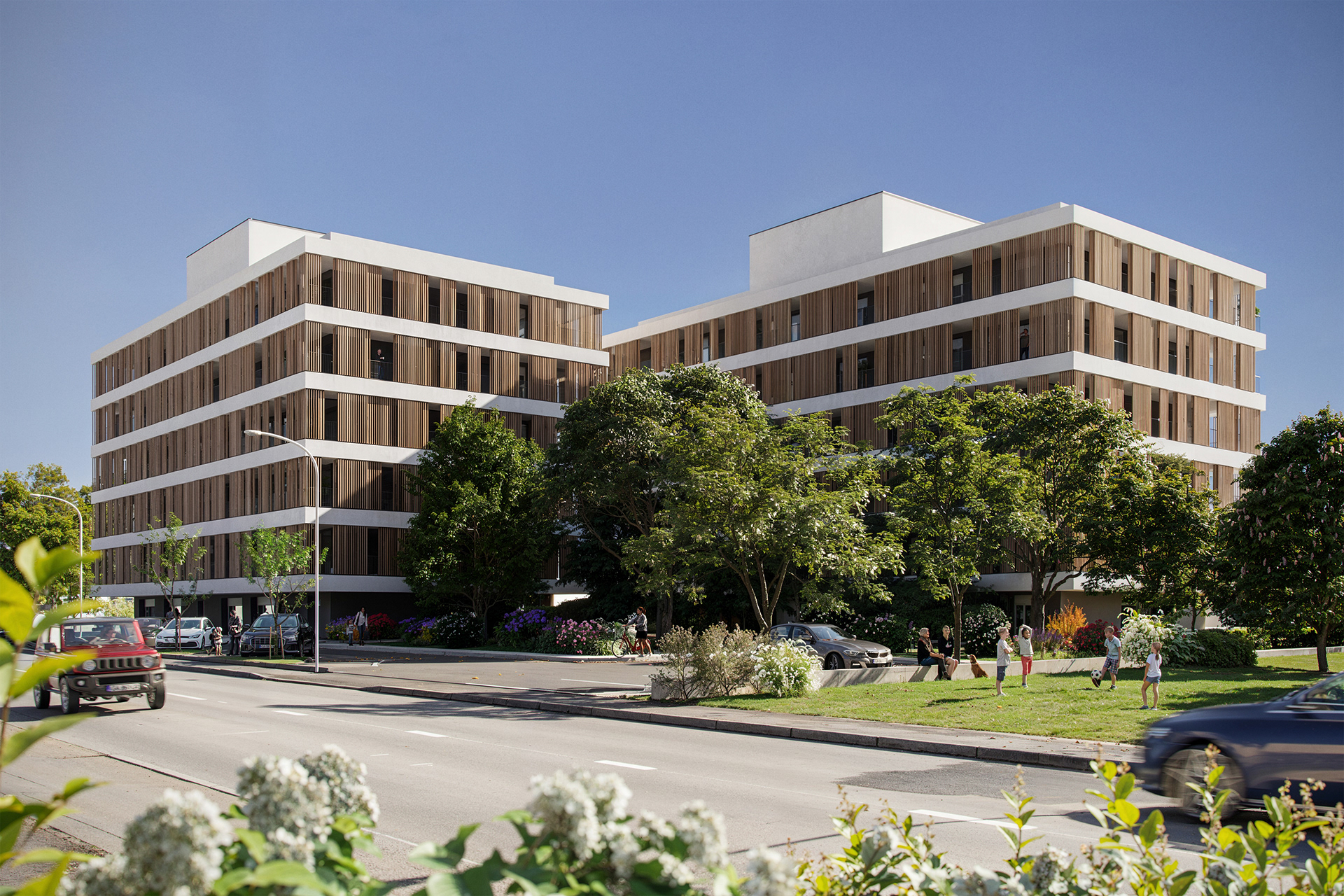Twin Residential Buildings in Bologna — view 2