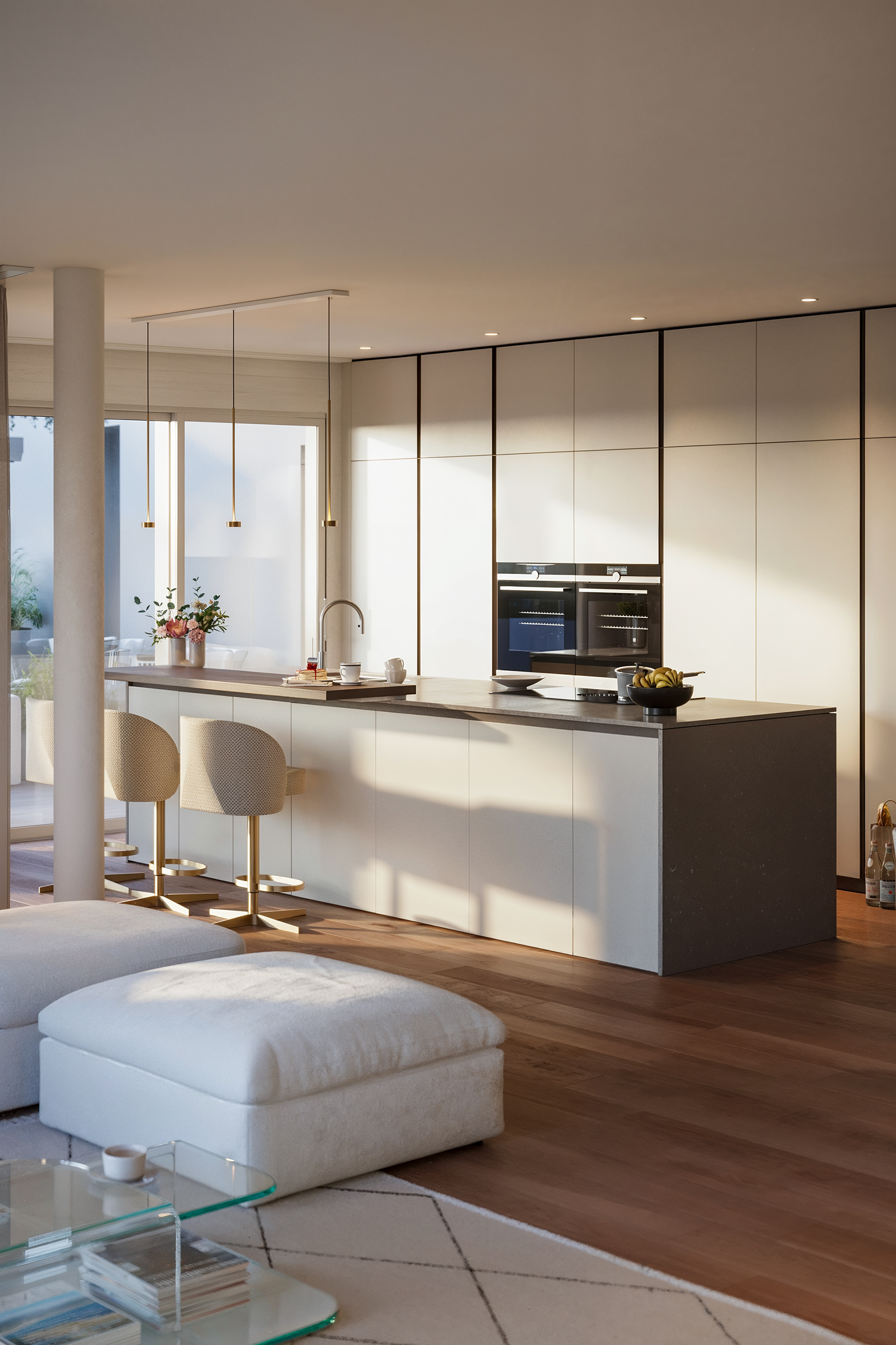 Penthouse in Lugano - living — view 7