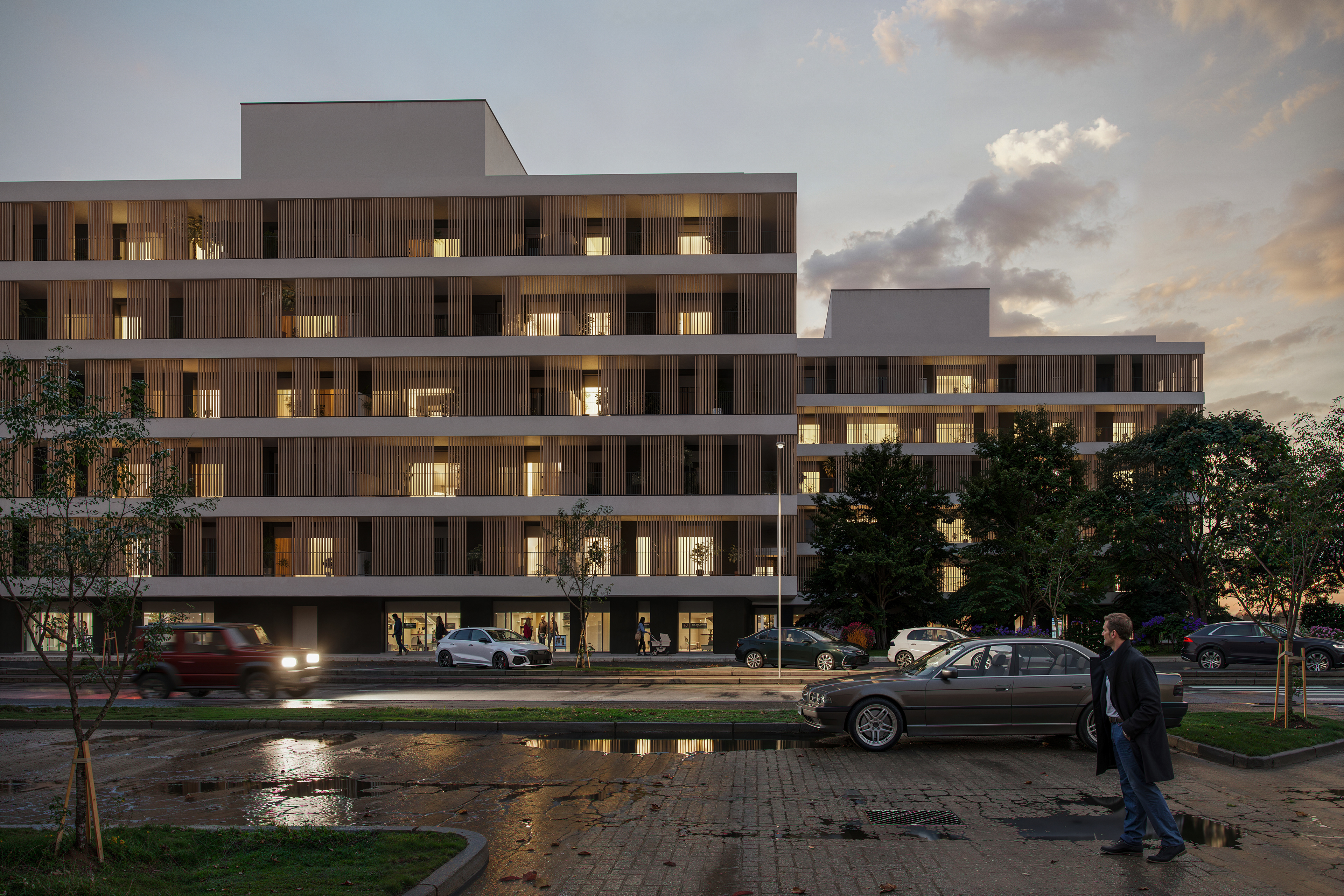 Twin Residential Buildings in Bologna — view 3
