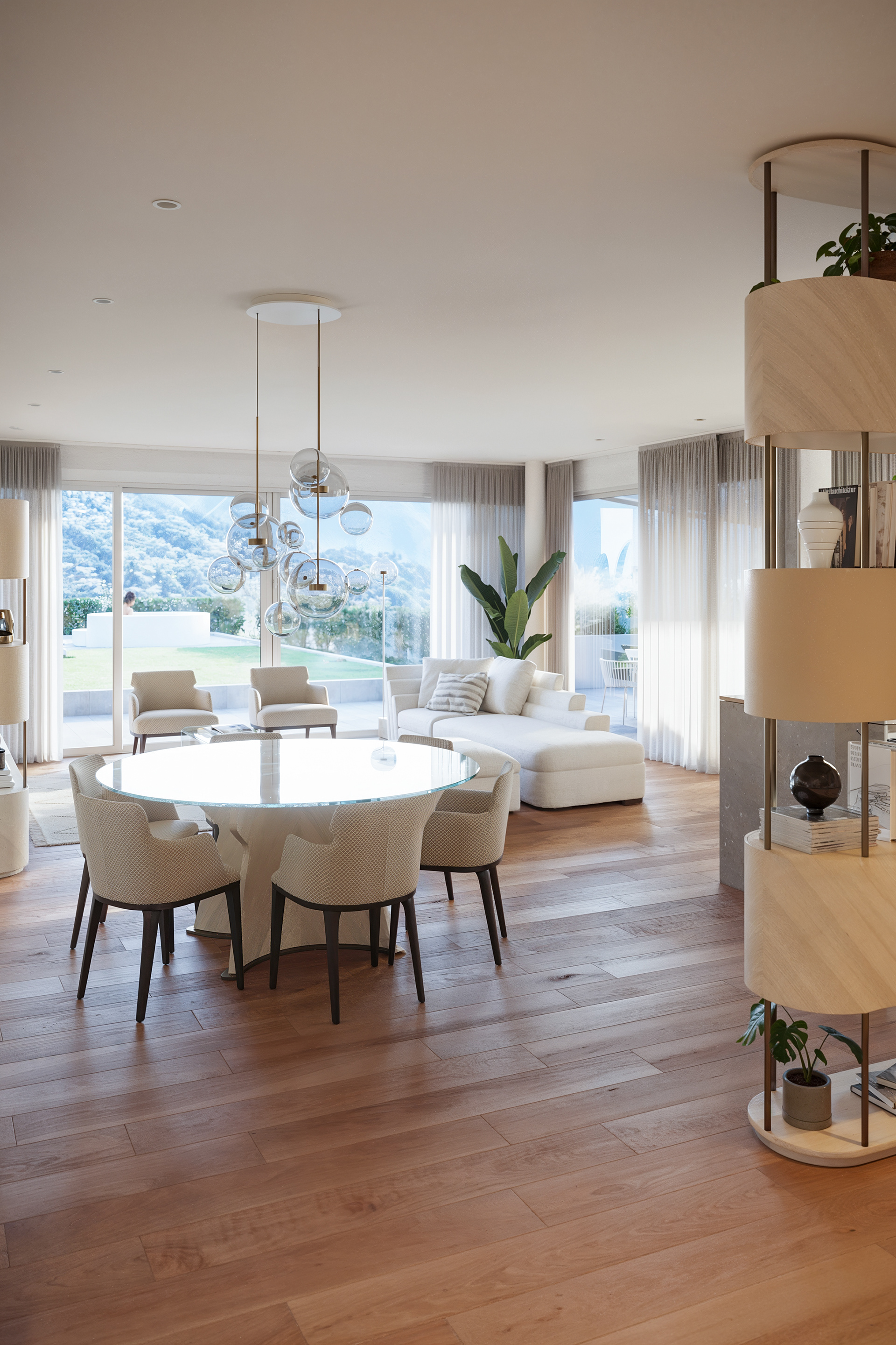 Penthouse in Lugano - living — view 5