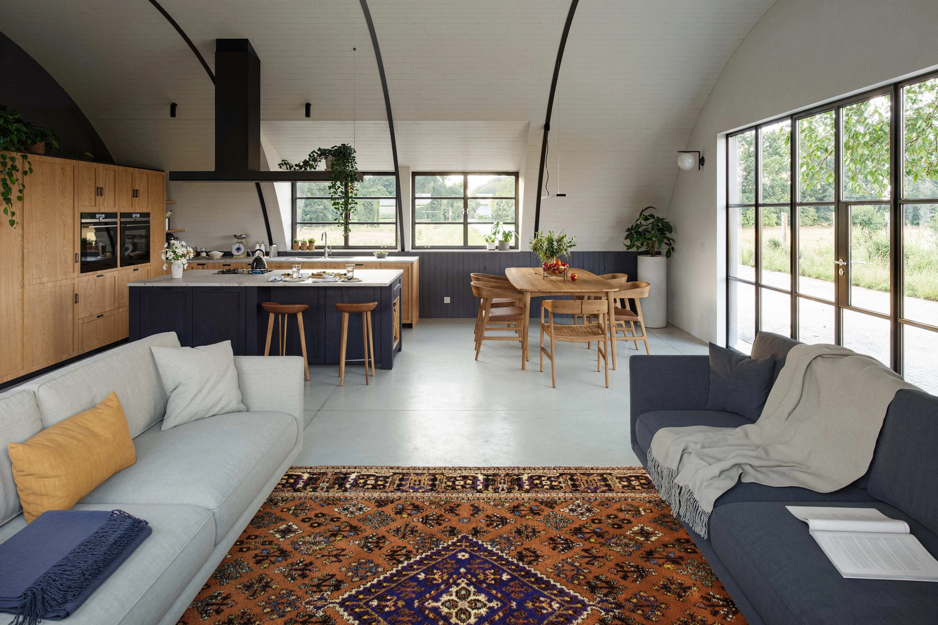 Nissen hut conversion - interiors